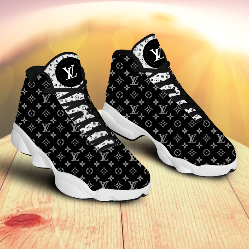 Louis Vuitton Lv Grey Air Jordan 13 Sneakers Shoes Gifts For Men Women Ht -  BlueFarmDeco